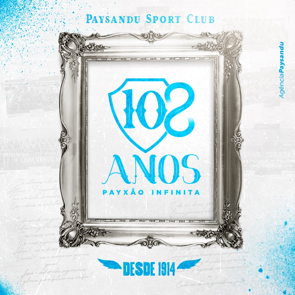 Paysandu's tweet photo. A razão do meu viver. Não me canso de torcer. E pra sempre eu vou te amar. Parabéns, Papão da Curuzu, o eterno Campeão dos Campeões, o maior Campeão da Amazônia. A partir de agora, as declarações de amor estão liberadas! 🥰🔵⚪️🎂

#Paysandu108anos #PayxãoInfinita https://t.co/bFc44H90k2