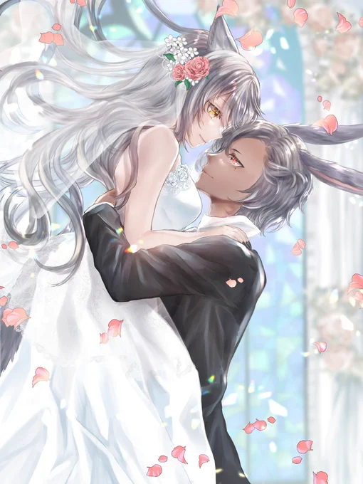 wedding💐
thank you for request!
#FF14イラスト
#FF14art 