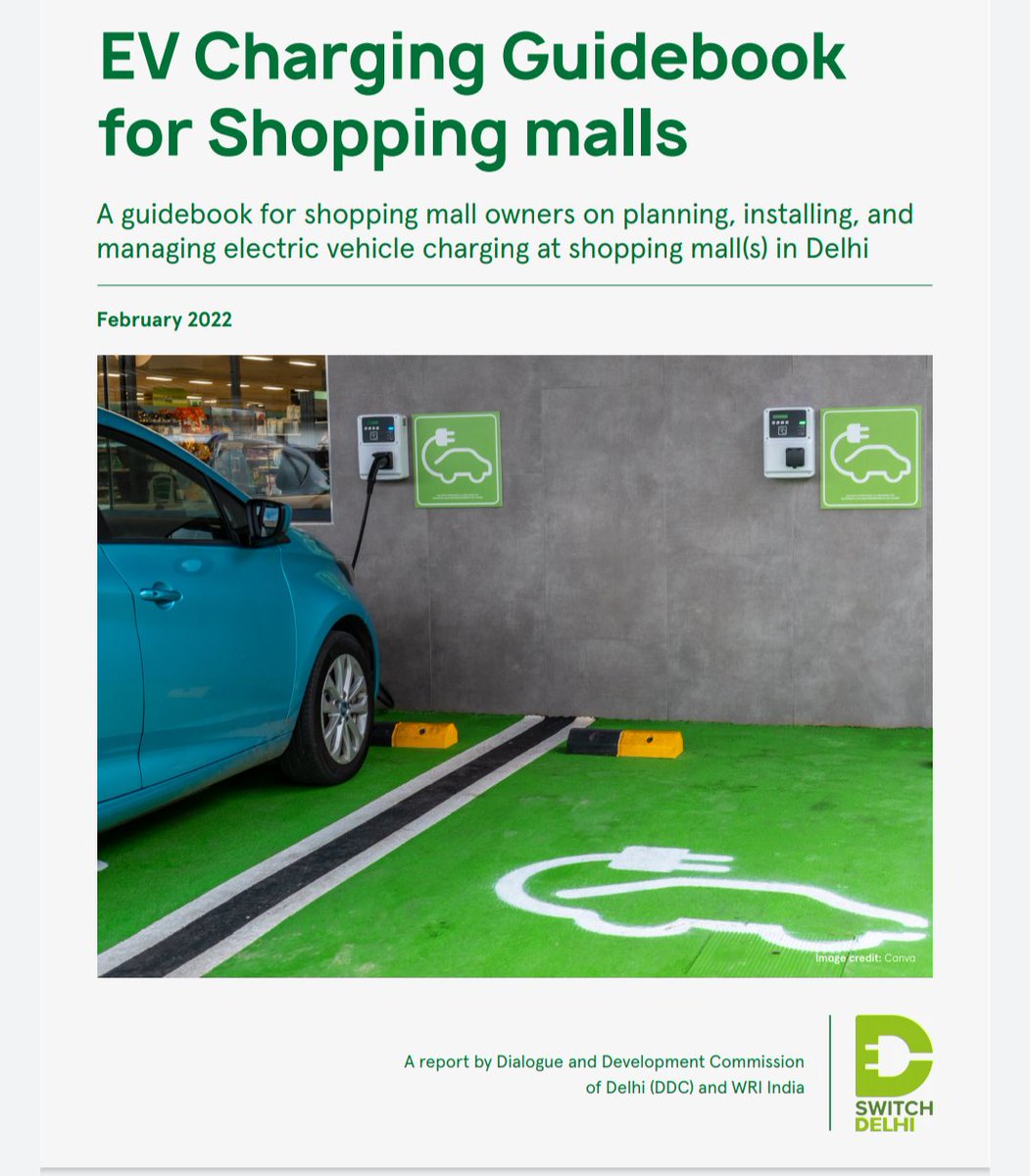 An average customer spends around 90 mins inside shopping malls in #Delhi. That's fantastic oppertunity to charge the #EV. This is a win-win for consumers and mall owners. Fantastic leadership @ArvindKejriwal, @kgahlot @Jasmine441 timesofindia.indiatimes.com/city/delhi/gov… @DDC_Delhi @WRIIndia