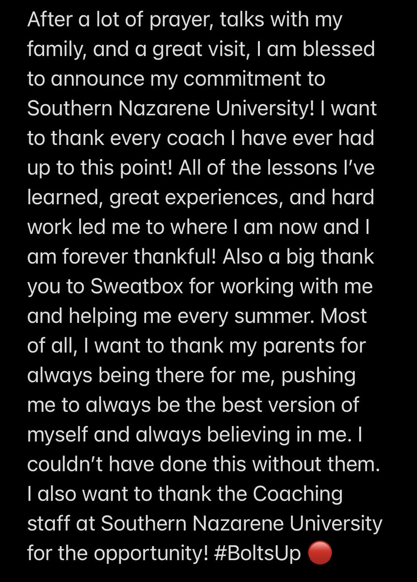 Committed ✔️ <a href="/SNUFootball/">SNU Football</a> <a href="/CoachNABrown/">Nathan Brown</a> <a href="/welps38/">Bryan Welps</a>