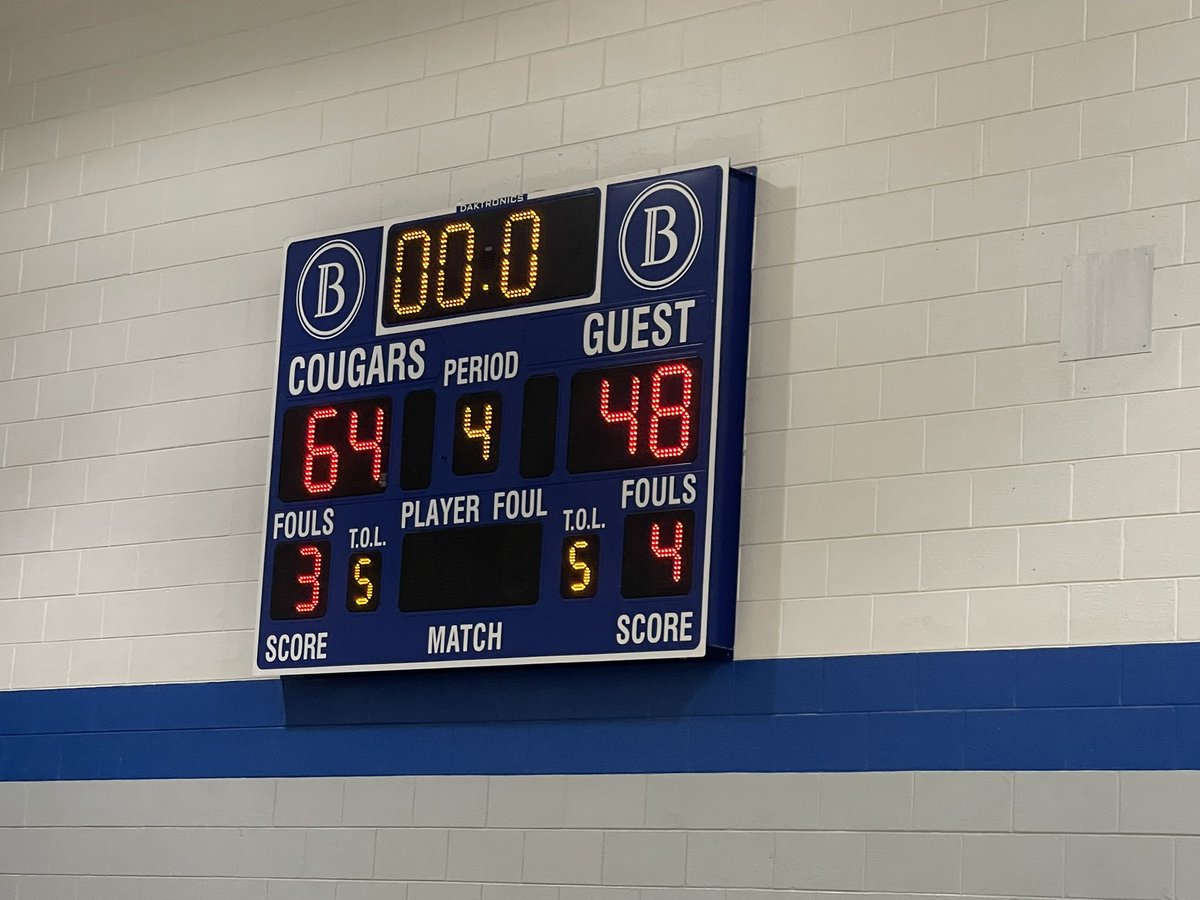 Big win for the Cougars tonight over Heritage, 64-48!  Girls with the W also!  Great job by both teams and our student section!  My favorite thing was senior Andrew Newton cleaning up the student section after the game! #servantleader #signthisyoungman
