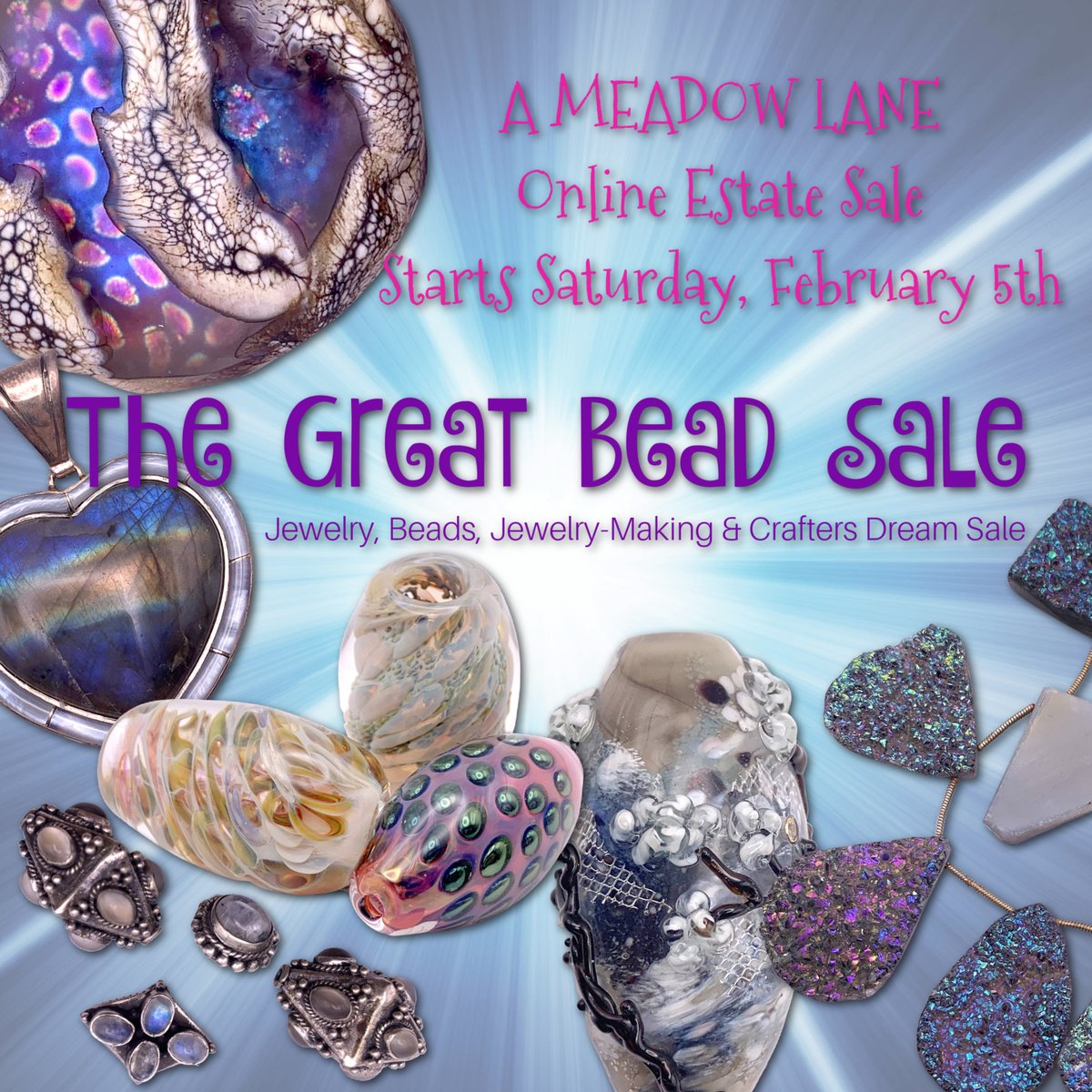 Millions of #beads!! #Artglassbeads #Glassbeads #Artglass #Pendants #Sterlingsilverjewelry #online #estatesale #estatesalefindsforsale #jewelryfindings and more! Visit our online estate sale preview on Friday evening at shop.mlestatesales.com. Sale starts Saturday, February 5th!