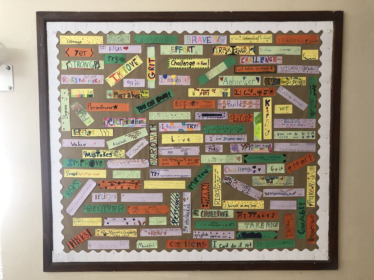As students set goals for the second half of the year they sent an encouraging growth mindset message to each other!