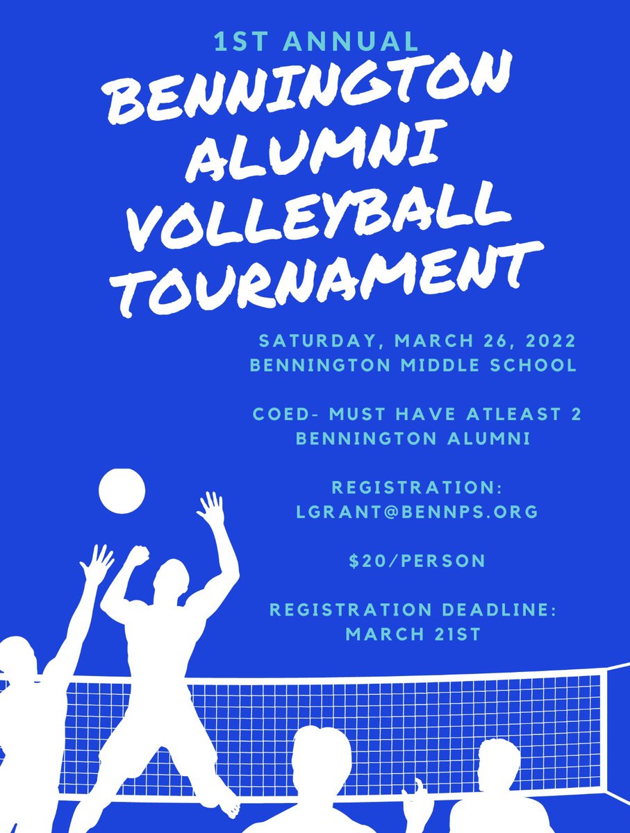 BadgerVolleybal's tweet image. 1st Annual Alumni Volleyball Tournament!!! Email Coach Grant with questions or to register💙🏐