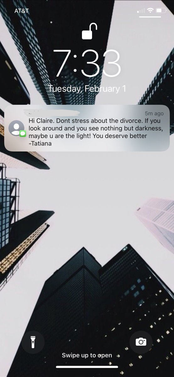 AveryMParman's tweet image. May everyone find the Tatiana to their Claire and remember to be the light!! ♥️🥺 #wrongnumber #rightmessage #teamClaire