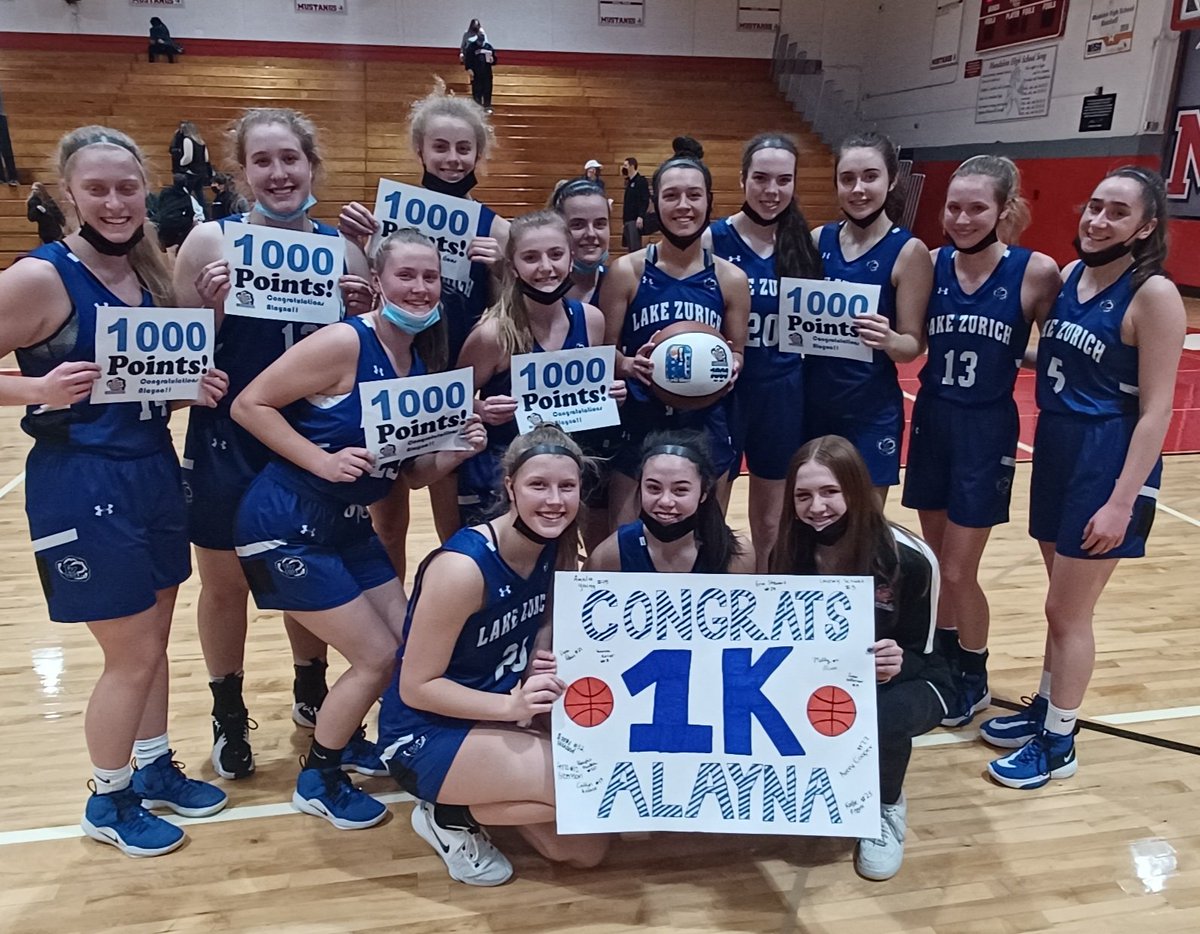 Lake Zurich HS Girls Basketball (@lzgirlsbball) on Twitter photo Tonight Alayna Soukup joined the 1000 Point Club!!! 9th player at LZHS to accomplish this awesome milestone. Congrats Alayna!! #location #RISE <a href="/dhpreps/">Daily Herald Preps</a> <a href="/ChiTribPreps/">Chicago Tribune High School Sports</a> <a href="/ILL_HS_Hoops/">Illinois High School Hoops</a> Tonight Alayna Soukup joined the 1000 Point Club!!! 9th player at LZHS to accomplish this awesome milestone. Congrats Alayna!! #location #RISE <a href="/dhpreps/">Daily Herald Preps</a> <a href="/ChiTribPreps/">Chicago Tribune High School Sports</a> <a href="/ILL_HS_Hoops/">Illinois High School Hoops</a>