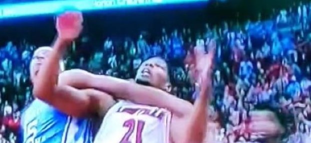 I hope Armando Bacot’s arm survived that vicious attack from Sydney Curry’s neck.