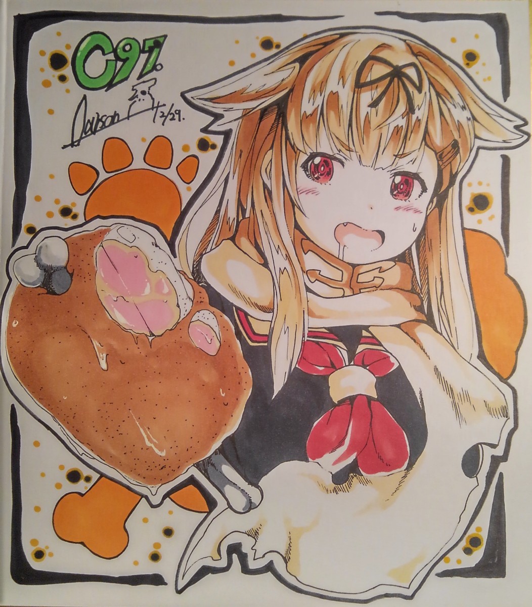 今まで描いた色紙まとめてみたっぽい🐶 