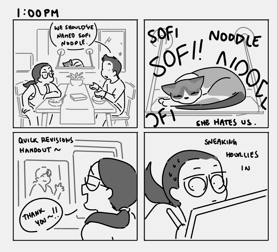 we scream at sofi a lot #hourlycomicday2022 