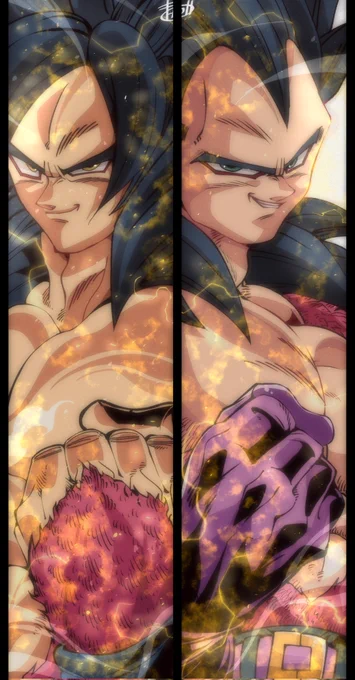 --dragonballGT--
孫悟空&ベジータ(超サイヤ人4)
『来いよ…俺達が相手になってやる!!』
#ドラゴンボール #イラスト
#ドッカンバトル 