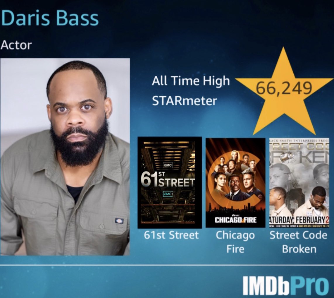 DWBass33's tweet photo. Be On The Look Out For @61stStreetAMC Street Coming Soon to AMC Streaming Now @NBCOneChicago Chicago Fire Season 8 Ep: 20 51's Original Bell & Also Premiering Feb 26th 2022 & #BlackSmithEnterprises #StreetCodeBroken
#DWBass #Actor #GillTalent Det-Chi-Atl https://t.co/NRds3fUFDz