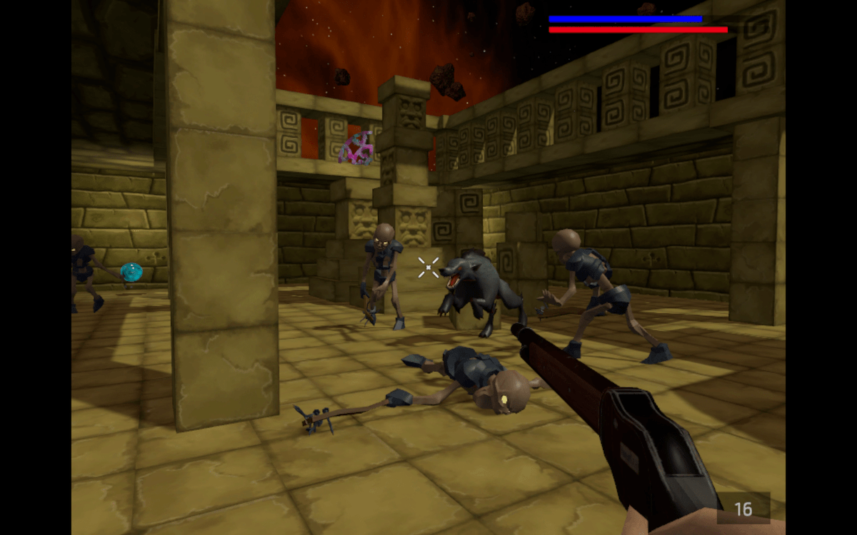 dense13's tweet photo. I've continued to work on Temple of Darkness. Download (the 'dev version') from https://t.co/23zinKhUrb, and/or read a bit about the update in the devlog: https://t.co/yRoQrCcvak. More to come over the next month or two. :) https://t.co/KomHZSOBDF