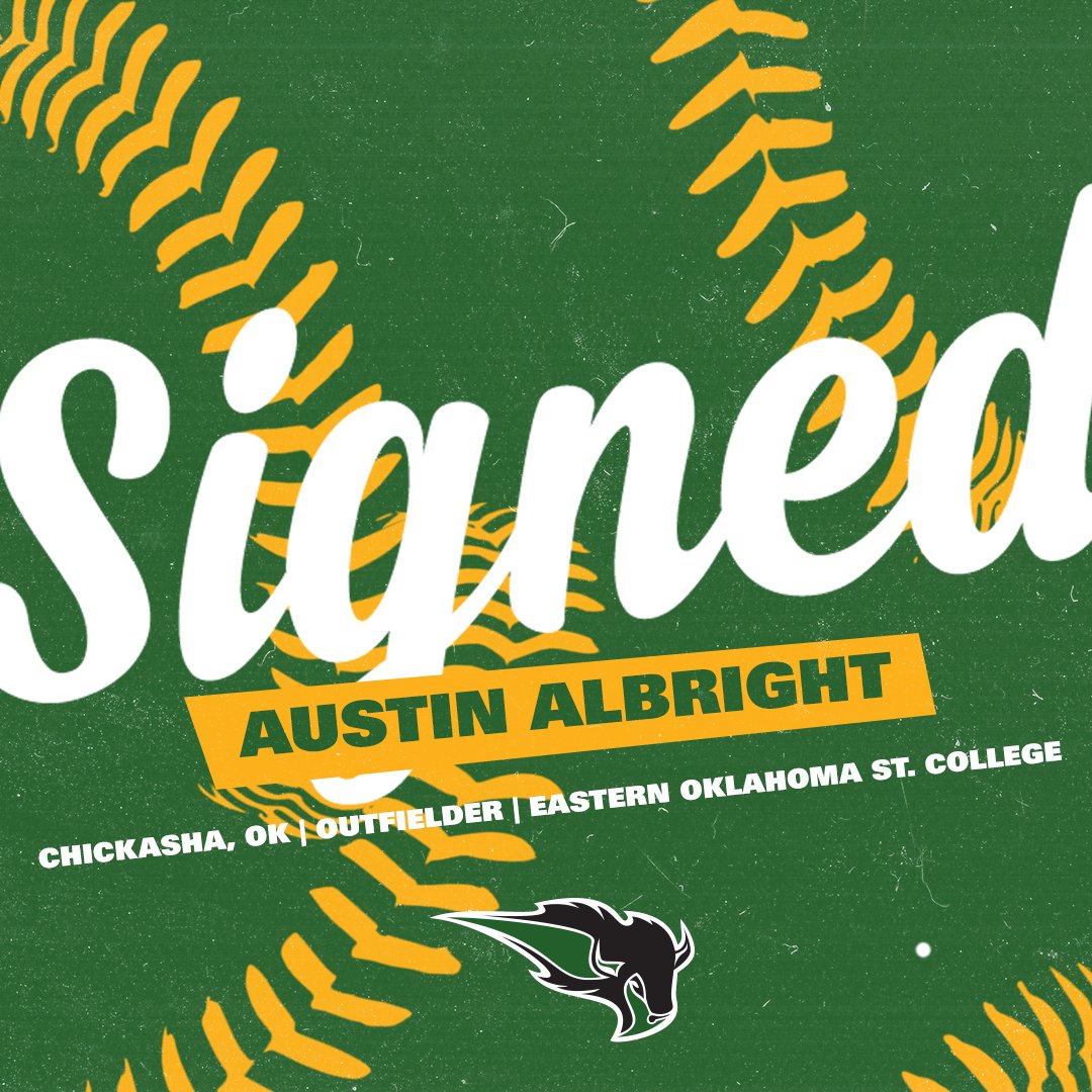 OBU_Baseball's tweet photo. Everyone give a warm welcome to @aralbright8! We'll see ya soon on Bison Hill! https://t.co/c9Q0Id5V0O
