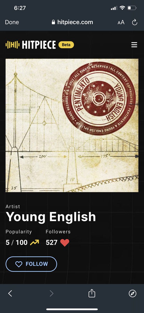 We’re huge!!

We also do not consent to our music or images being sold as an NFT. Take it down <a href="/joinhitpiece/">HitPiece</a> and pay me