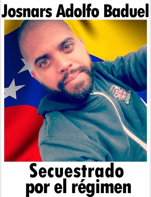 #ProhibidoOlvidar

Mi hno <a href="/jbaduel/">ADOLFO BADUEL</a> está secuestrado en El Helicoide, en donde están sus torturadores y parte de los asesinos de mi papá
<a href="/RaulBaduel/">Raúl Isaías Baduel</a> 

Él requiere cuatro intervenciones quirúrgicas, por las torturas a las que ha sido sometido.

#JusticiaYLibertad