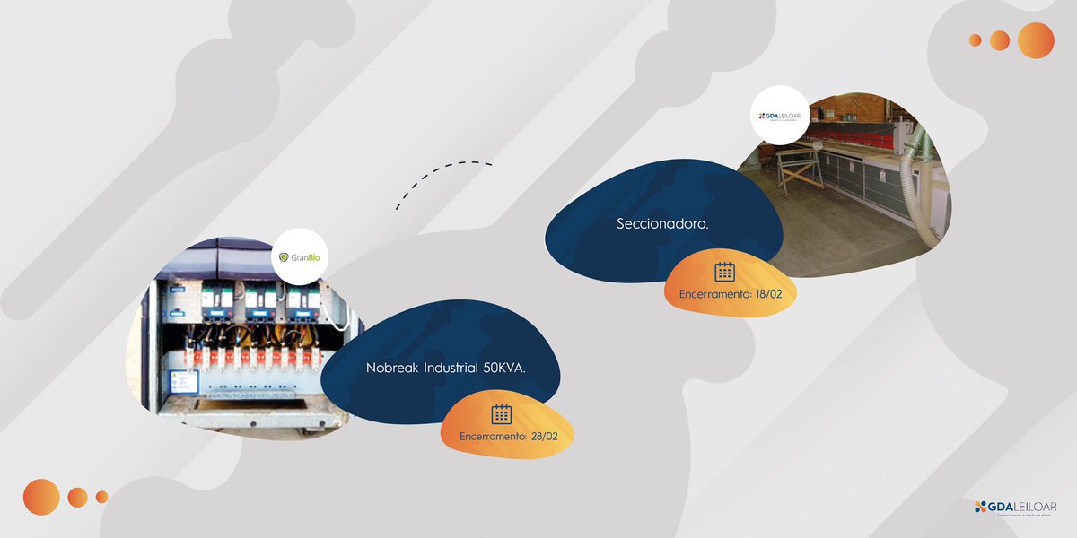 GdaLeiloar's tweet photo. Oportunidades em nosso site para indústrias, eletrônicos, mobiliário urbano e muito mais! 

Marca aqui seu amigo que adora bons negócios.

Cadastre-se em nosso site para receber as novidades 👉🏼 https://t.co/XePva5n8ey https://t.co/KHHEaAxV1w