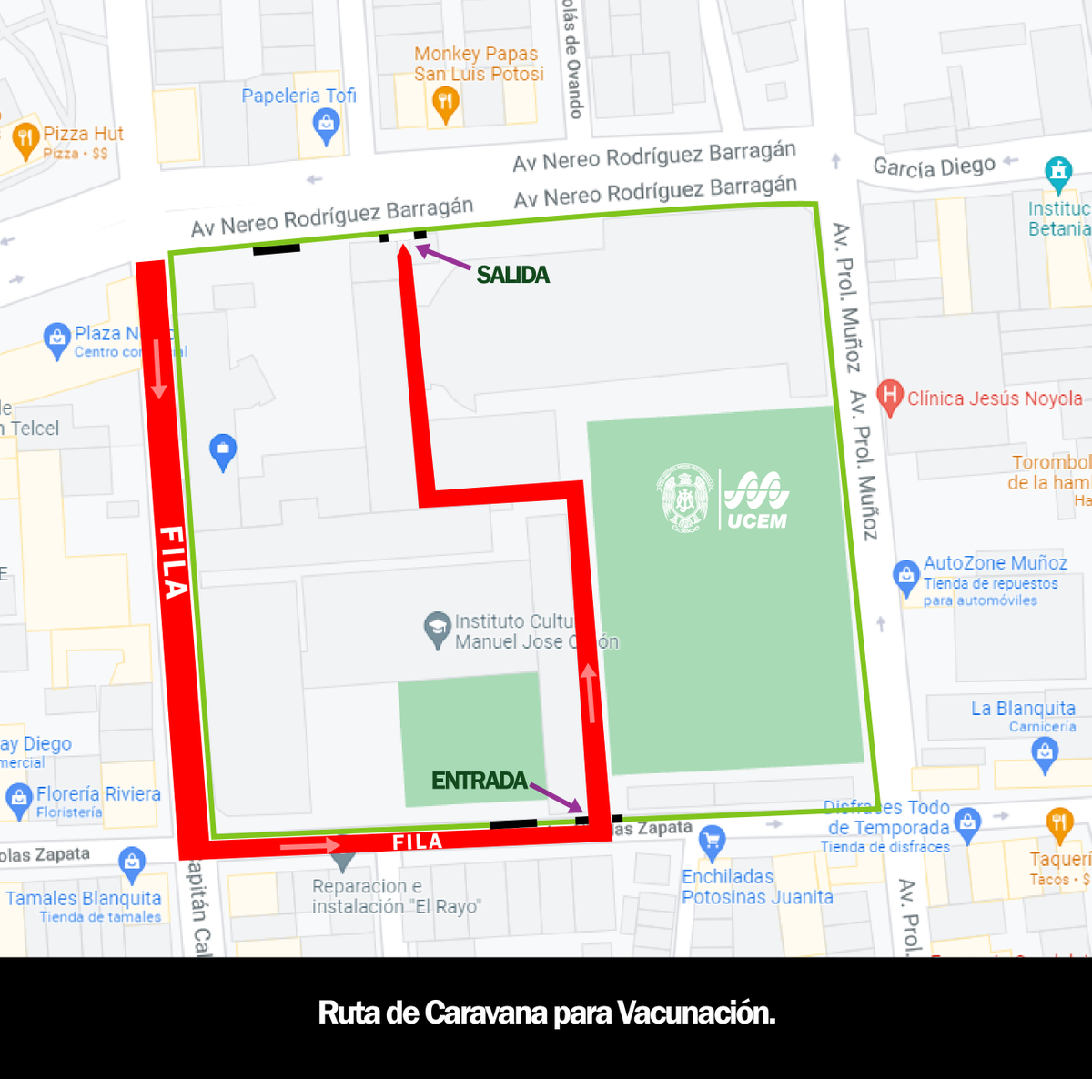 ucemcomunica's tweet photo. Nuevas fechas para aplicación de vacuna de influenza y esquemas complementarios. Abierta a todo público. Modalidad en caravana ingresando por Nicolás Zapata. Ven con tu cartilla de vacunación. Tu salud es nuestra prioridad. #UCEM #SLP #ColegioOthón https://t.co/5jTX00tPOk