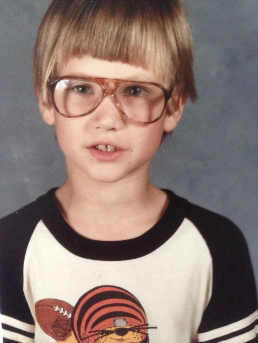 WTH_withWiliam's tweet photo. @JimIrsay 1st picture is around 1981, then on to my random 1988 Boomer #7 photo bomb in an 8th grade yearbook photo, and after a LONG wait, we’re back to the big game! Somebody pinch me! https://t.co/3dqIxeNTL8
