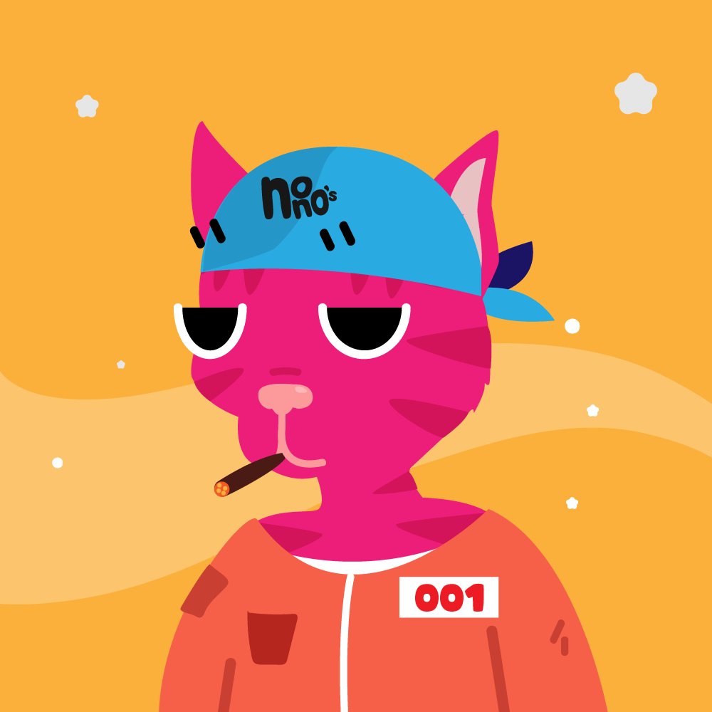 NoNos_NFT's tweet image. No No's are honored to be partnering up with Gutter Cat Gang to giveaway 50 No No List spots to holders! #ganggang or #nono?