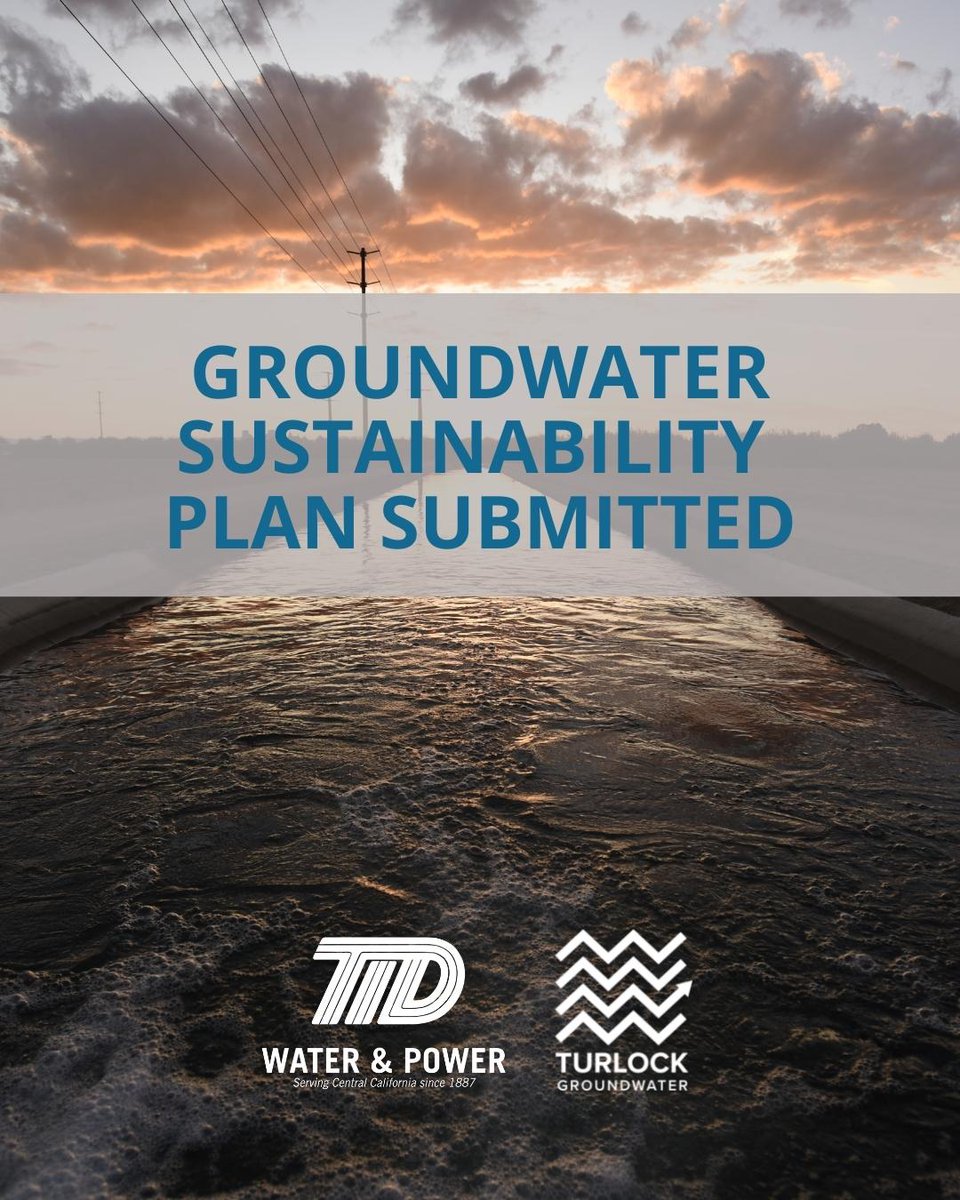 After  years of work, <a href="/TurlockSubbasin/">Turlock Groundwater</a> has officially submitted a final Groundwater Sustainability Plan to DWR. The submission is the next big step to comply with the Sustainable Groundwater Management Act of 2014. For more info about the GSP, visit turlockgroundwater.org/gsp.