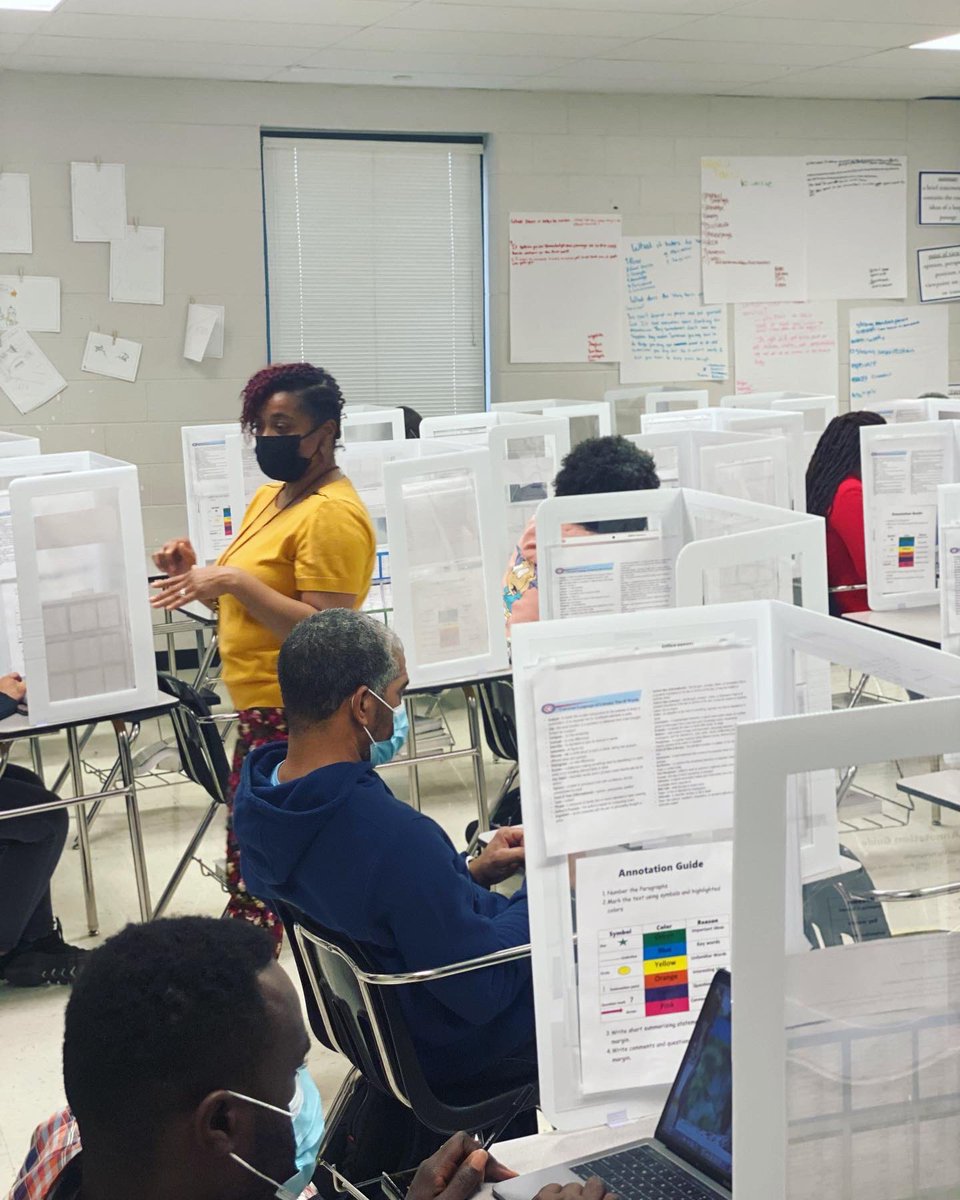 SouthwindHS's tweet photo. Southwind High School Freshmen Academy teachers attending MIE training using Microsoft SWAY and Microsoft Reflect. English I instructor and MIE trainer, Alisa Seymour, facilitated the meeting. #SHSis38125🐆 https://t.co/ZfcTBXBXdr