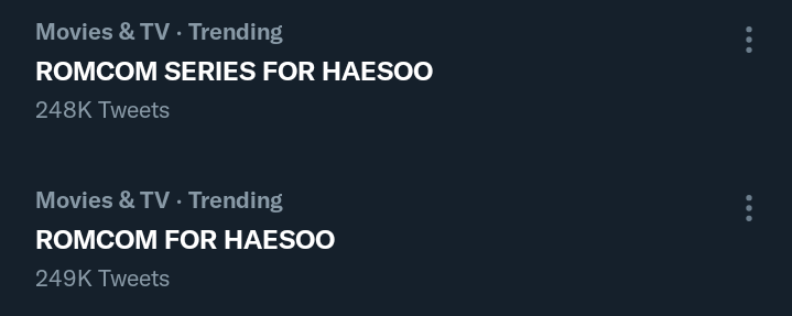 holycie's tweet photo. This coping mechanism is insane. We're reaching roughly 500k tweets 🤧

ROMCOM SERIES FOR HAESOO 
ROMCOM FOR HAESOO https://t.co/YHgJHr4jd3