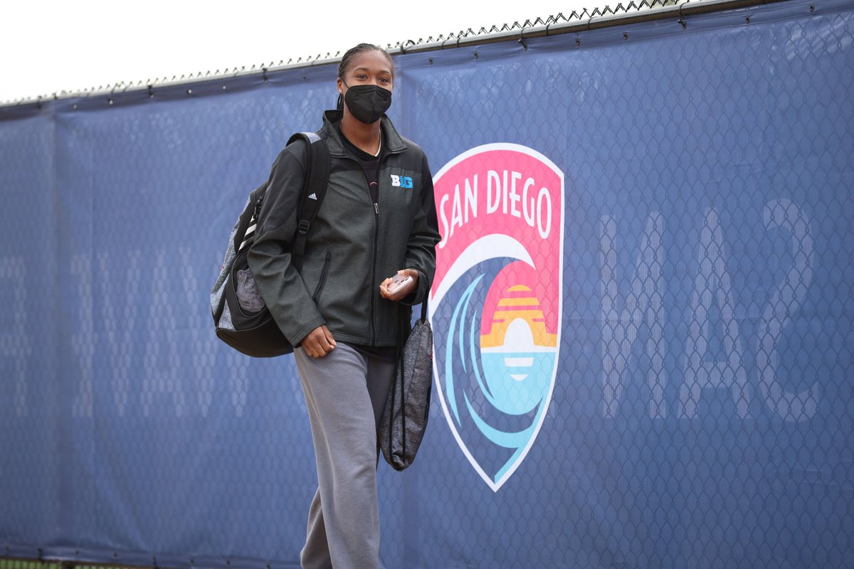 All smiles walking into our first day of training camp! 😎