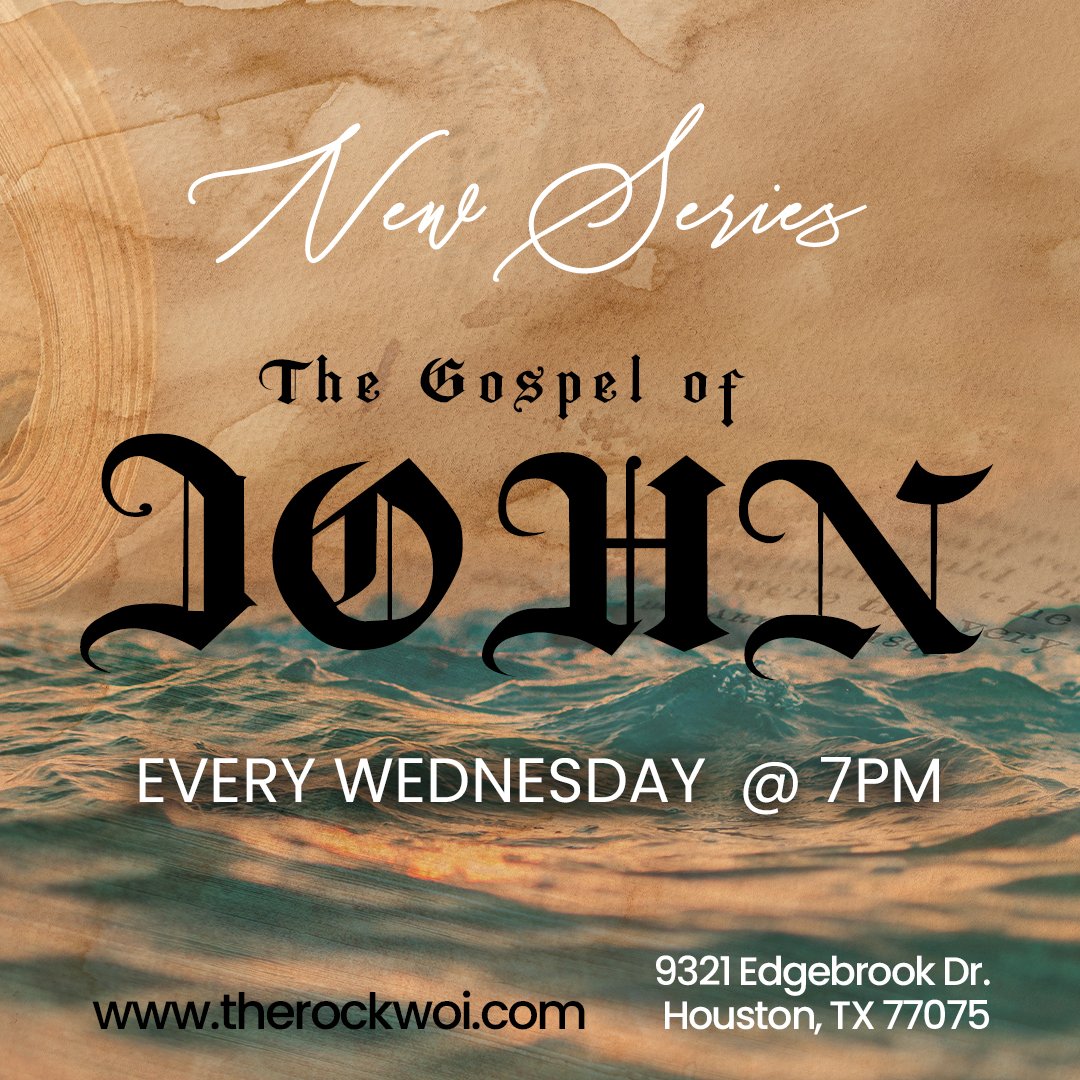 THEROCKWOI's tweet photo. New Series Alert 🚨🚨🚨 - Journey through The Gospel of John with Dr. Dana Carson as he shows us how John alone sites some of the most powerful acts of Christ, from the Marriage Feast of Cana to His teachings about the Holy Spirit, the comforter." https://t.co/GeswkmaYCS