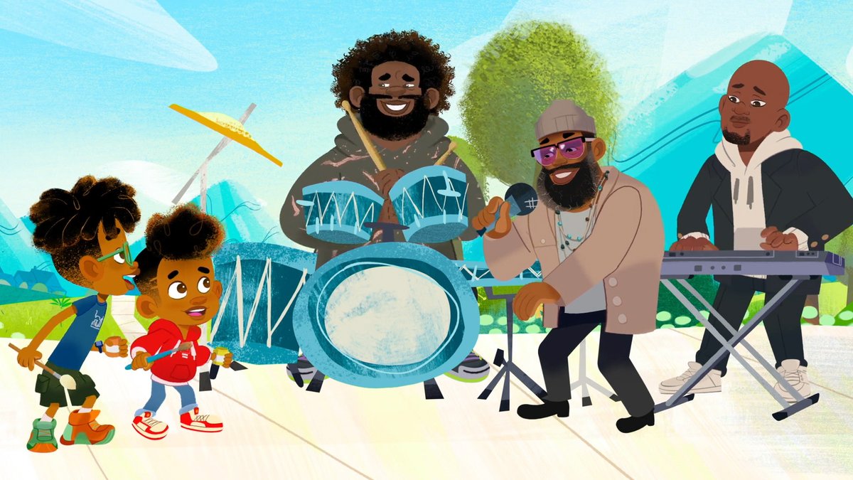 DisneyBrandTVPR's tweet image. #DisneyJunior's new uplifting animated shorts series #RiseUpSingOut featuring music by @questlove and @blackthought from @theroots and animation by #LionForgeAnimation premieres Feb 2 on @DisneyJunior and @DisneyChannel.