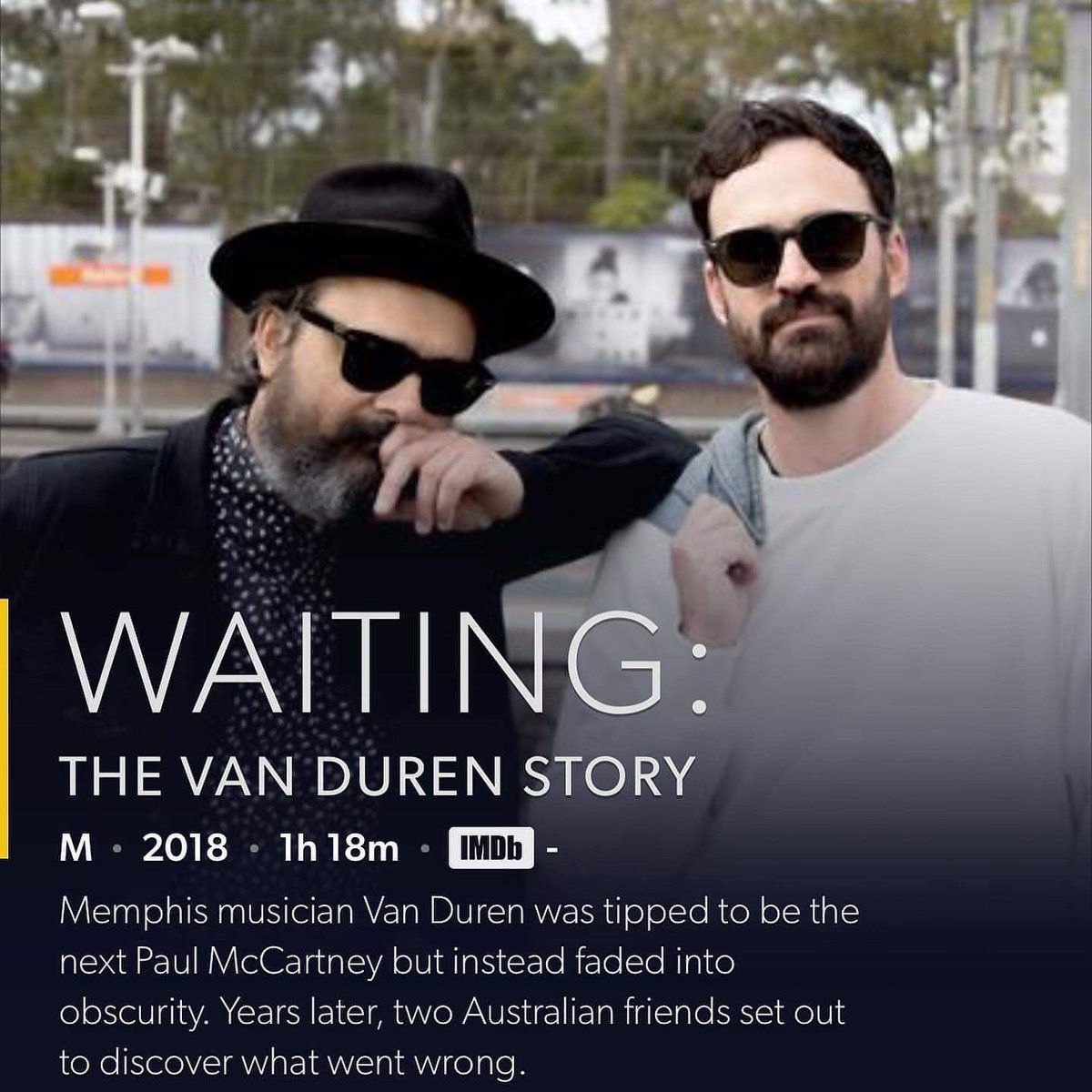For those Big Star fans in Australia, we recommend tuning into Binge or FoxDocos to stream <a href="/WaitingTheDoco/">Waiting: The Van Duren Story</a> feat. Jody Stephens and Big Star.

Directors: <a href="/Wadejack/">Wade Jackson</a>  <a href="/gregmondo/">greg carey</a> 
Co-Producer: <a href="/JonathanSeque/">Jonathan J Sequeira</a>

AU Stream: bit.ly/3KVqvCm