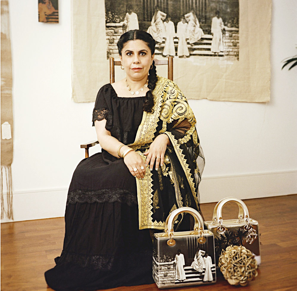 arabnews's tweet photo. Saudi contemporary artist’s @Dior Lady Bag highlights KSA https://t.co/bwMW2YYZzE https://t.co/QWmpaOgRs2