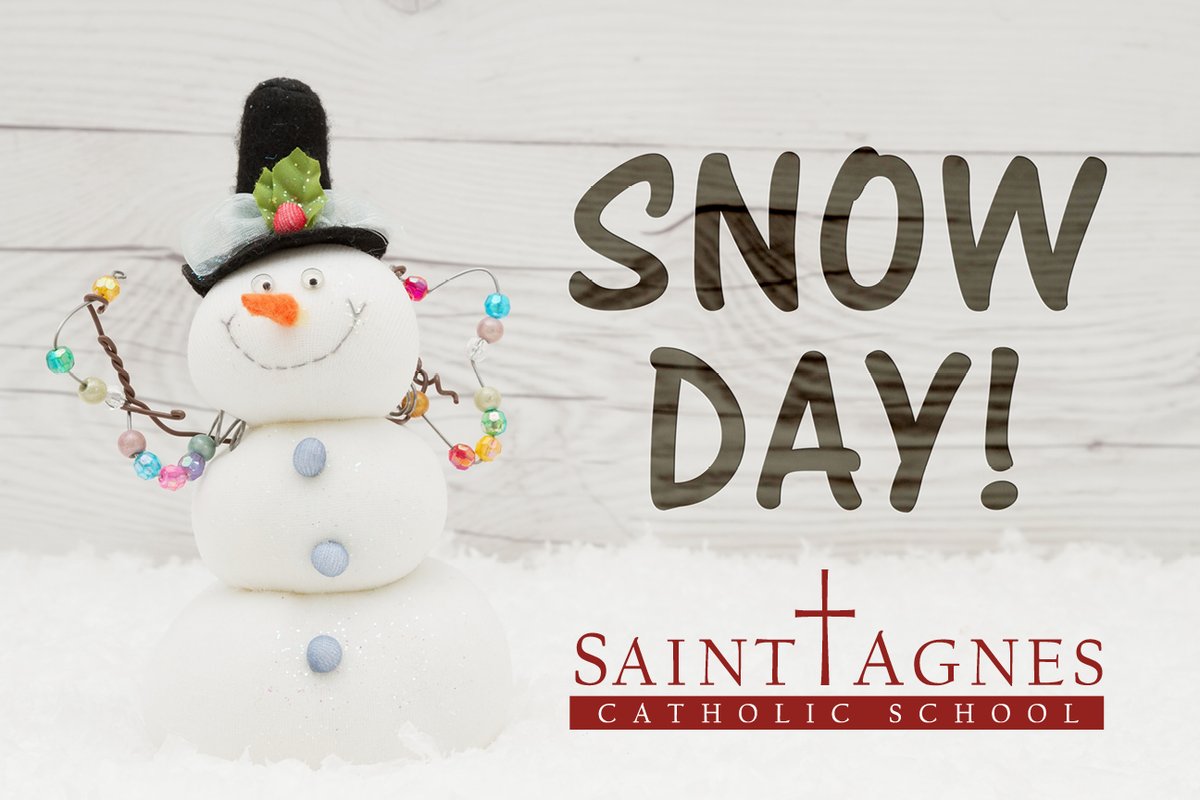 StAgnesRams's tweet photo. No school tomorrow on Wednesday, February 2nd due to the incoming weather.  Stay safe everyone. https://t.co/bIMXQSeHWO