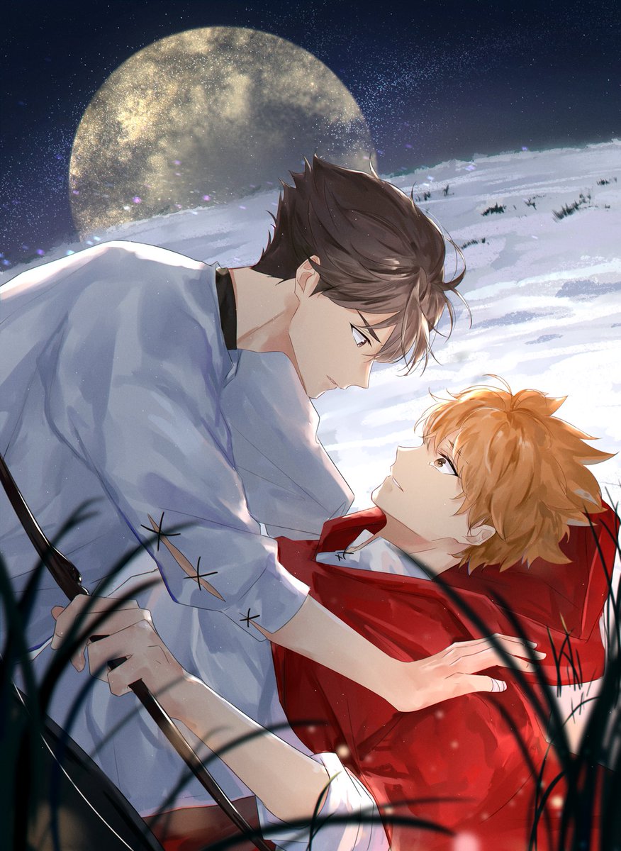My art for <a href="/spillourink/">🪶SecretQuill</a> “red is the warmest colour”❤️ 
for @oihinabang 

Please check it out here✨🥺 ⬇️
archiveofourown.org/works/36821323…

#oihina #haikyuu