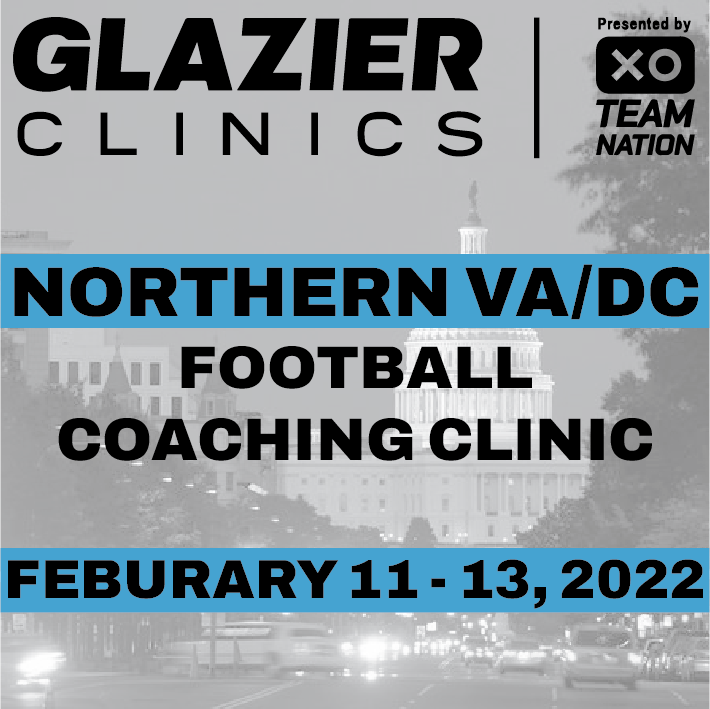 GlazierClinics's tweet photo. Northern VA/DC clinic is coming Feb 11-13!
Get your season pass today!
Youth coach passes are free.
https://t.co/DNHxlNcYYL

Speakers:@backendcoach12 @Ryanfle @CoachJaxDL @CoachMcBride1 @CoachSewell_BSU @TomlinsonCoach @darlington_rick @CoachKasper @Coach_Mende https://t.co/t6A8Z0BmDT