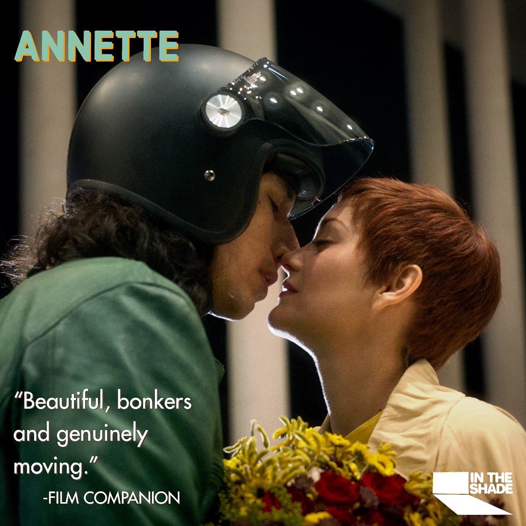 Tonight at 8.30pm <a href="/academycinemas/">Academy Cinemas</a> we have an encore screening of one of the fests most popular films, ANNETTE. Described by Empire as “the most original film of 2021”, don’t miss it 🧡 intheshade.co.nz
