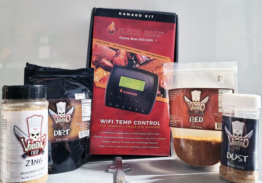 All month we're celebrating #FlameBossFebruary with some friends! Use code "flameboss" with VooDoo Chef to receive 20% off and free shipping with a purchase over $50. ⁣
⁣
🔗 …f-sauces-and-seasonings.myshopify.com/collections/all