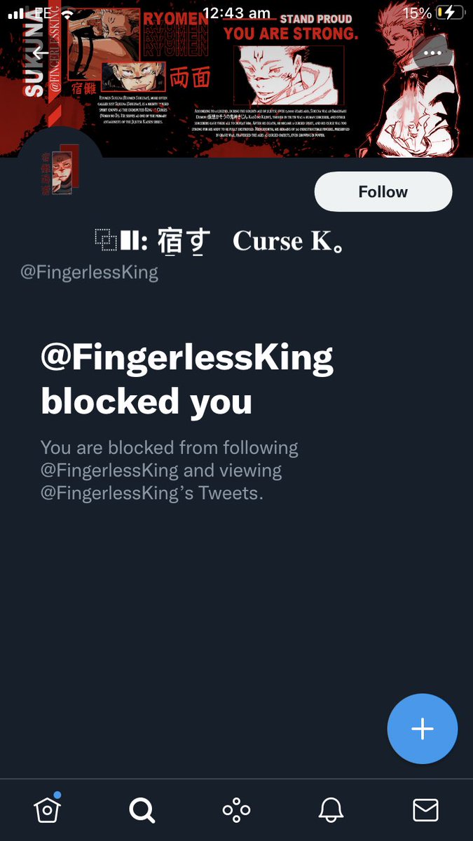 _BROKENBONDS's tweet photo. So, quick little update I guess?? 

Some random sukuna account Dmed a friend of mine, and is claiming to be me. @Fingerlessking 

I don’t know him, I don’t know why he’s pretending to be me. But please RT this to let people know that this ISNT me https://t.co/2swmP7k58Z