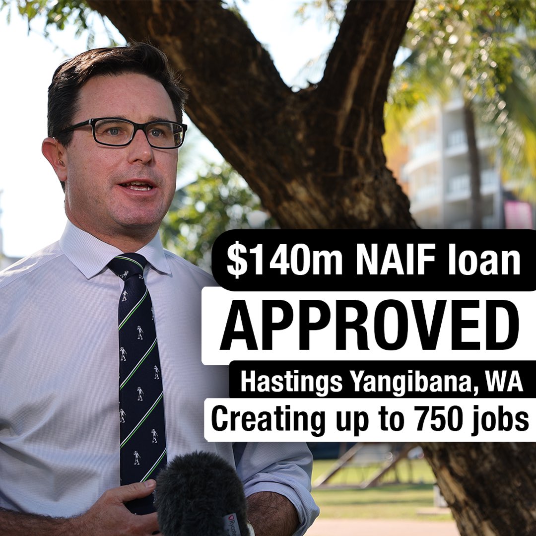 D_LittleproudMP's tweet image. The world can’t get enough of Australia’s critical minerals! 

The Hastings Yangibana Rare Earths Project is a go thanks to a @NAIFAustralia loan. ⛏🇦🇺