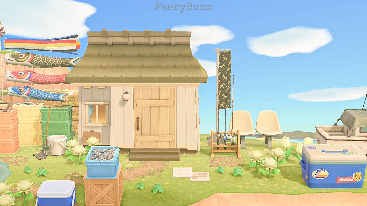 FaeryBunz's tweet photo. bones' house got an upgrade🎏☺️

#ACNHDesigns #acnhinspo #AnimalCrossing #ACNH https://t.co/wVnz6bXoSL