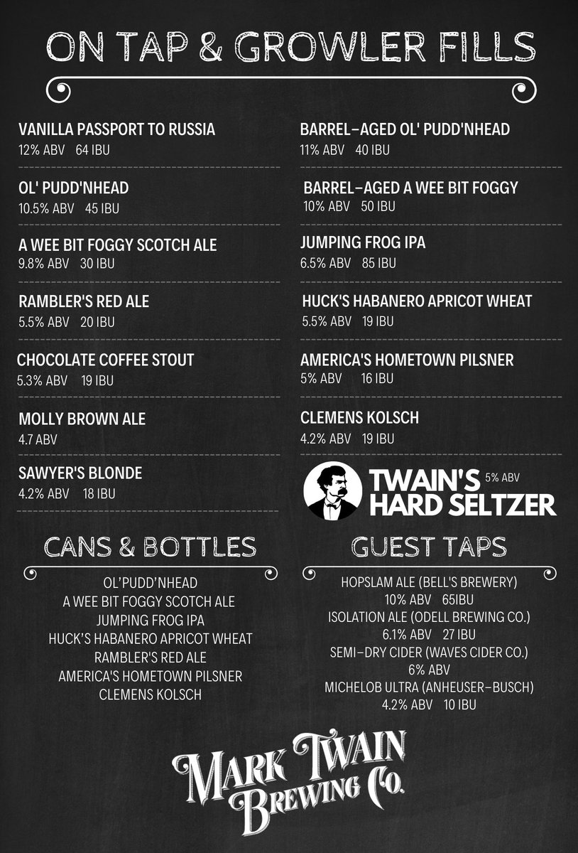 Snow is on its way! ❄️ Forget the milk, bread, and eggs! Make sure you pick up enough fresh, local beer to hunker down for a few days! Whether it's growlers or cans, we've got you covered! We’re open till 8! Stop in &amp; stock up!

#snowpocalypse2022 #drinklocal #hannibalmo