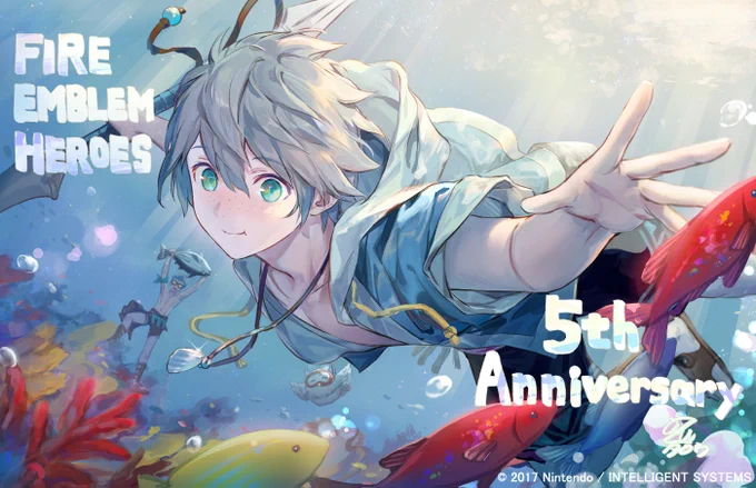FEH5周年おめでとうございます🎉🎉🎉🥳🥳🥳
お祝いイラストでアッシュくん描かせていただきました✨
#FEヒーローズ #FEH
https://t.co/zYFK6x4b8q 