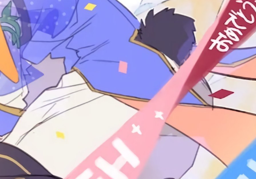 well anyway.  [ pulls his tail ]