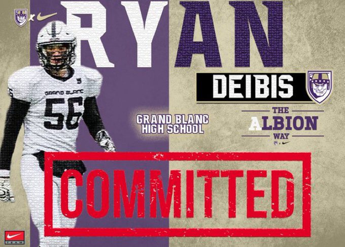 TheD_Zone's tweet photo. Grand Blanc 2022 MLB Ryan Deibis has committed to Albion

https://t.co/xLSmykHlo7 https://t.co/q6ftvsu9Dk