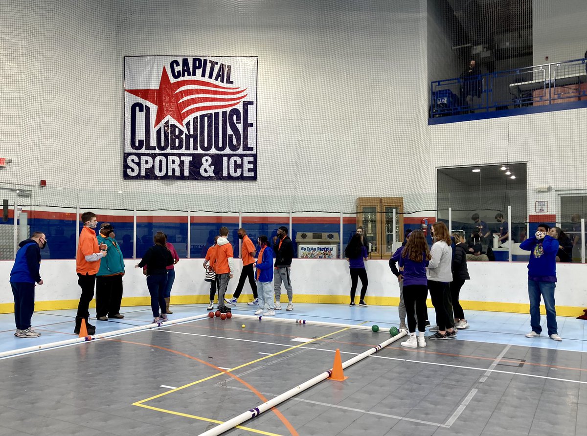 MGolonkaCCBOE's tweet photo. Grateful to have had the opportunity to referee the many talented student-athletes at the @ccps Unified Bocce District Championship this evening hosted by @CapClubhouse_. Congrats to all the participants!!! Thanks @CCPSMathBuzz and @melyssacooke for organizing a great event! https://t.co/IT6CFMRwZO