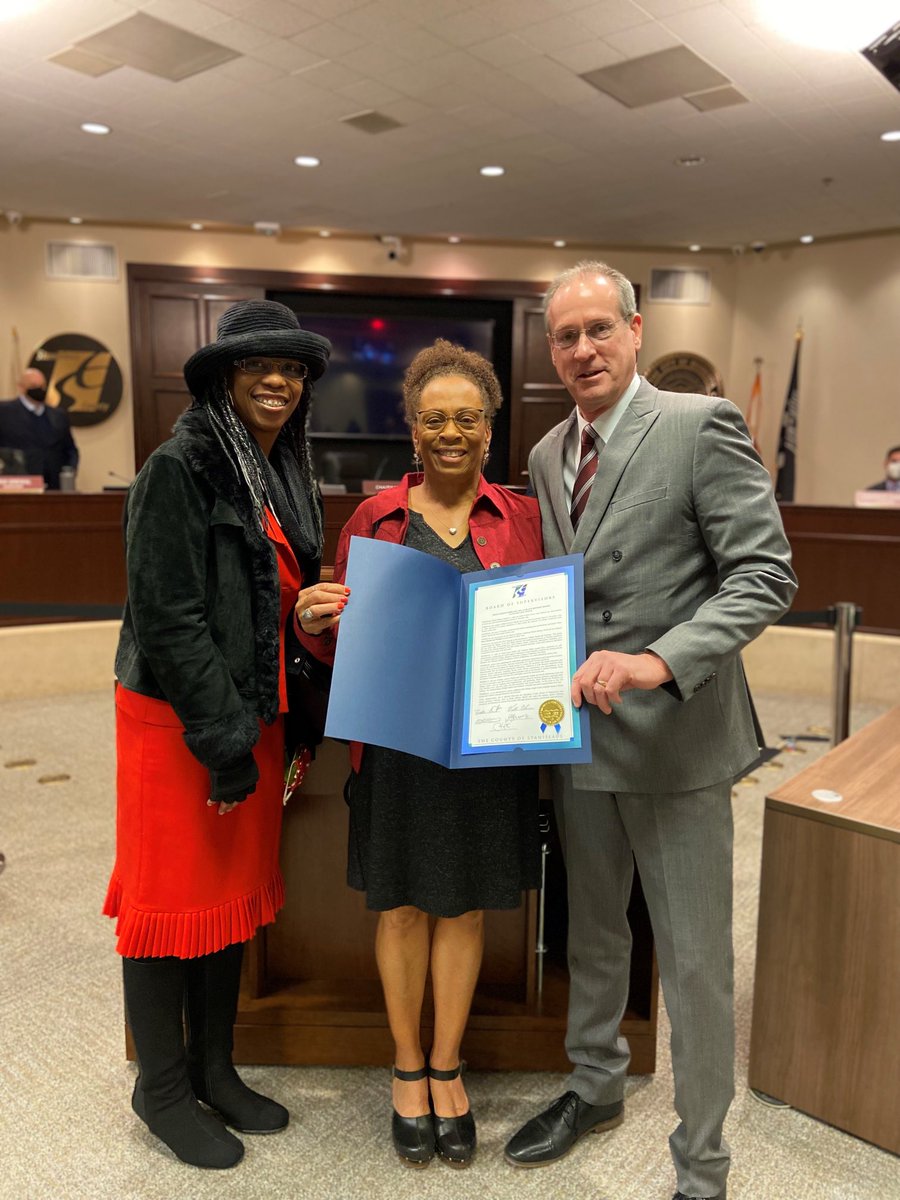 It was an honor today presenting a Board Resolution declaring February as Black History Month !!
Thank you Khani Gustafson and Jacqueline for your wonderful presentation.