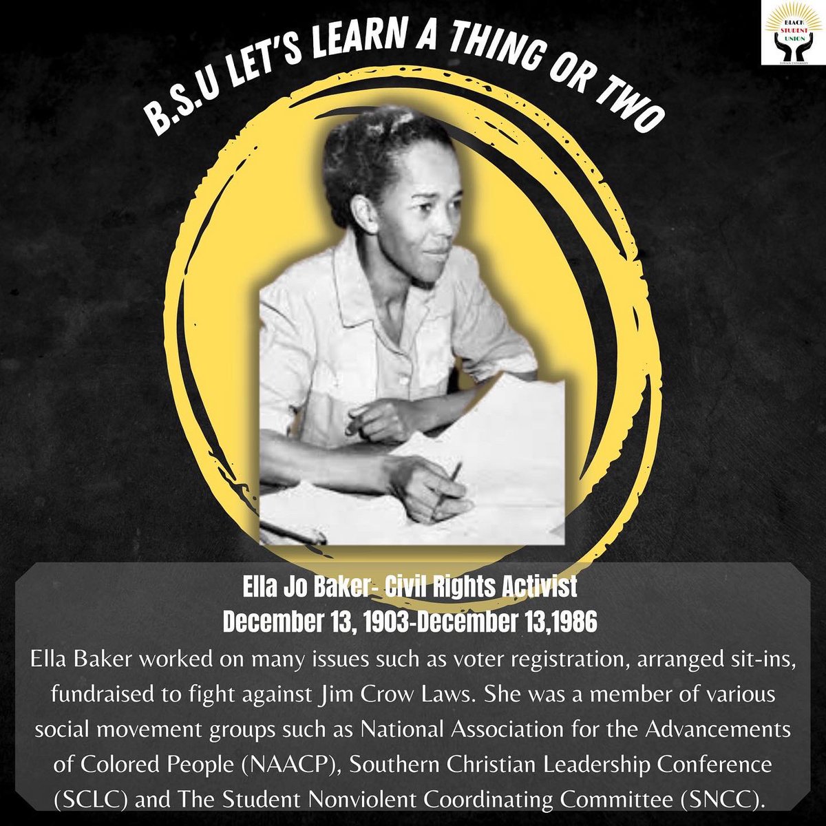 Towson Black Student Union tweet media