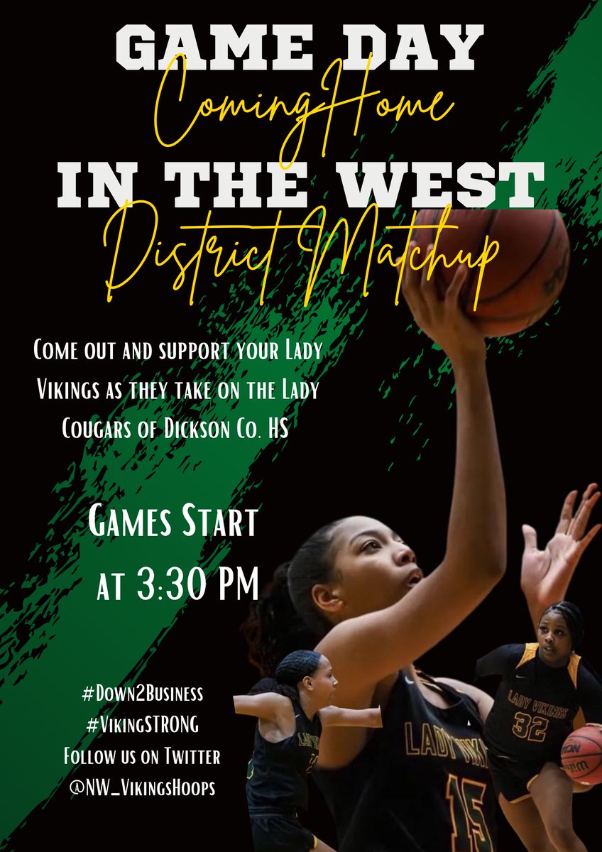 👀👀‼️‼️FRIDAY ‼️‼️👀👀
#Down2Business #VikingSTRONG #ProtectTheWest #DistrictMatchup