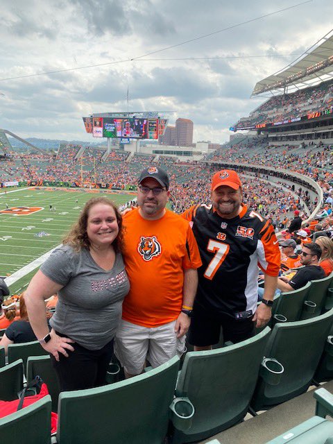 jrothbaum's tweet photo. We are lifelong Bengals fans! My Dad went to the Freezer Bowl, and we both went to the last AFC Championship Game. We didn't live in Cleveland, we lived in Cincinnati! (to paraphrase Coach Wyche). We would love to go to the SuperBowl and thank you for this great chance! Who Dey! https://t.co/ROxqucgyKi