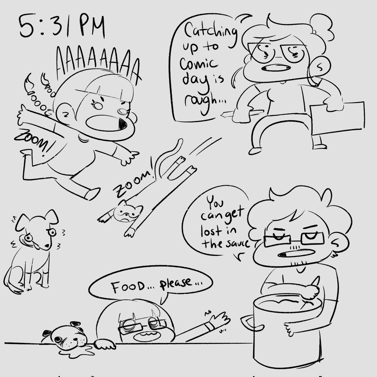 Dinner time #hourlycomicday2022 