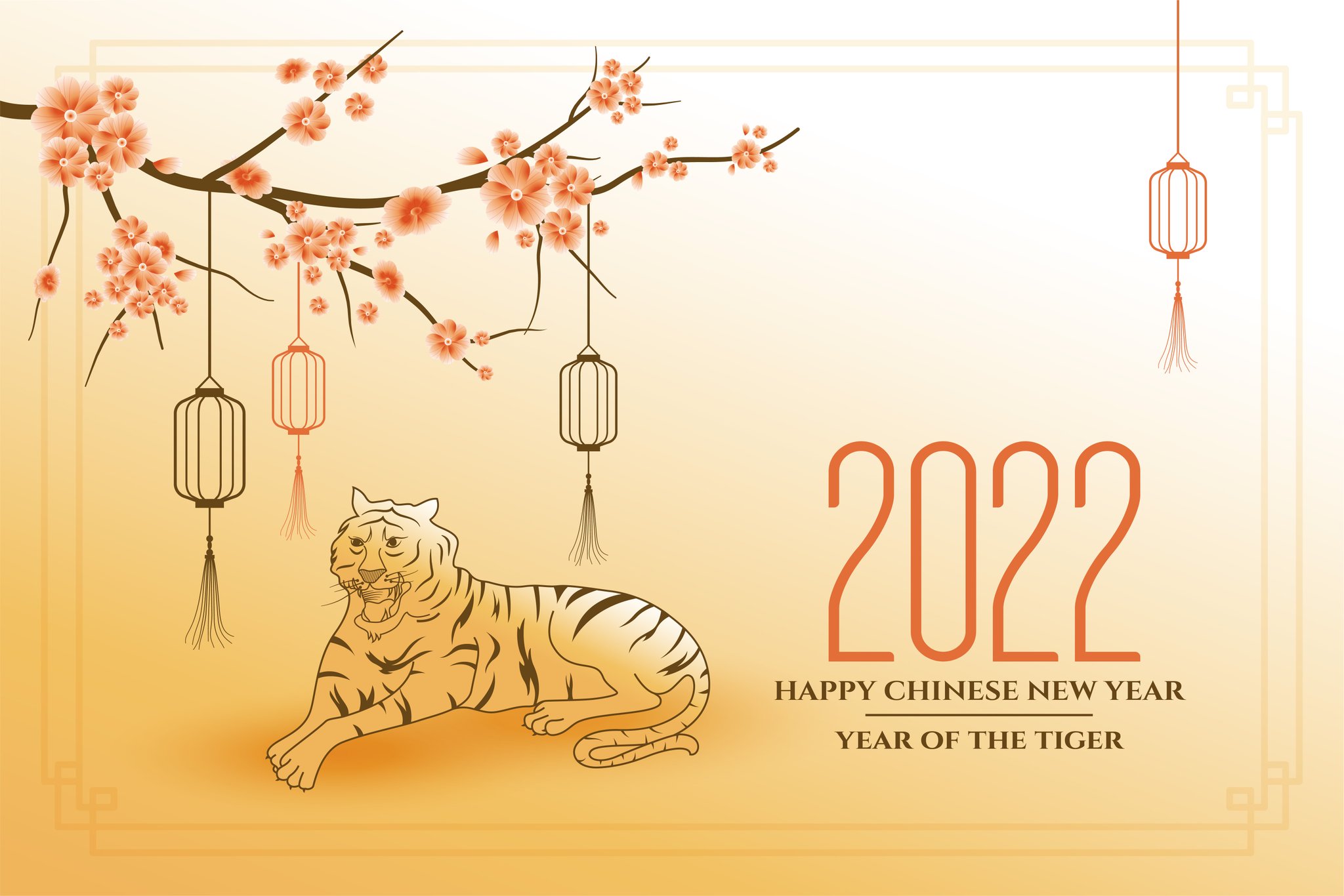 Китайские новогодние открытки 2022